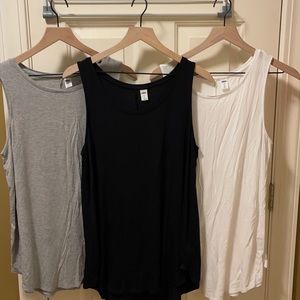 Old Navy Luxe lagging tank tops Large Tall